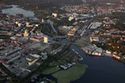 Potsdam und Potsdam's Schlösser und die Umgebung von oben