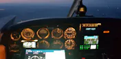 Rundflug bei Nacht