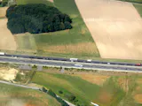 Autobahn aus der Vogelperspektive