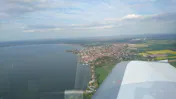 Flug übers Schaumburger Meer mit Wilhelmsstein