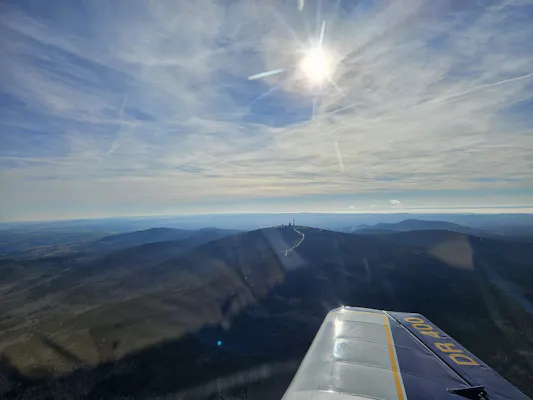 Flug in den Harz