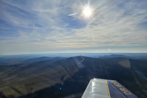 Flug in den Harz