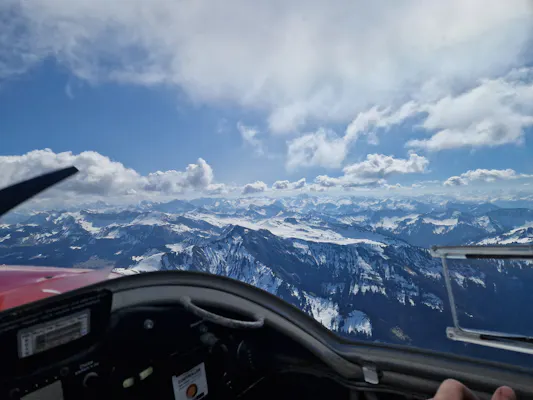 Alpenpanoroama über Bodensee nach Vorarlberg