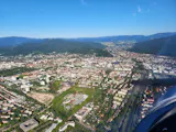 Schöner Flug von Baden-Airpark nach Freiburg im Breisgau und zurück