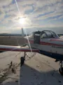 Flug entlang der grünen Hauptstadt