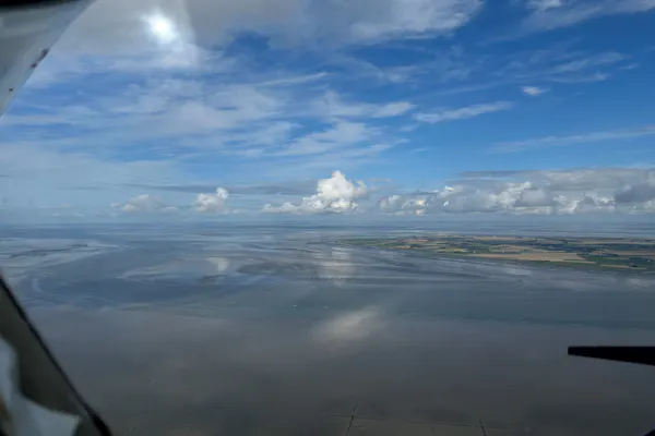 Rundflug / Schnupperflug über der Nordsee