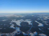 Über Brandenburg im Winter